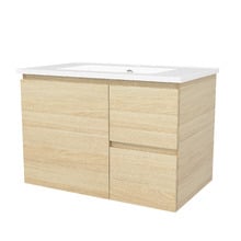 Nevada 750mm Wall Hung Vanity with Ceramic Countertop